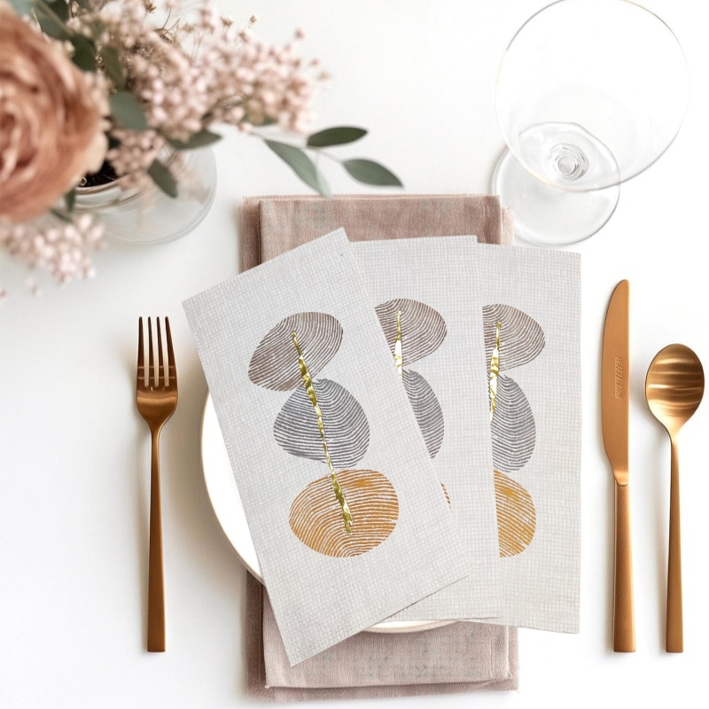 Hot foil napkins