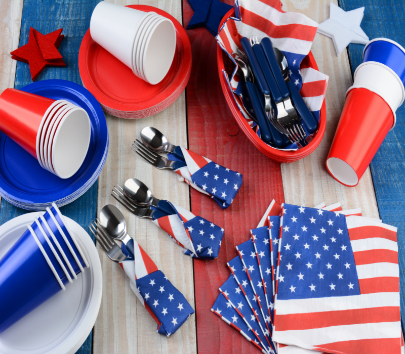 Premium custom printed napkins, plates & cups - Biodegradable materials, supports logos/patterns/QR codes, perfect for branding & packaging"
