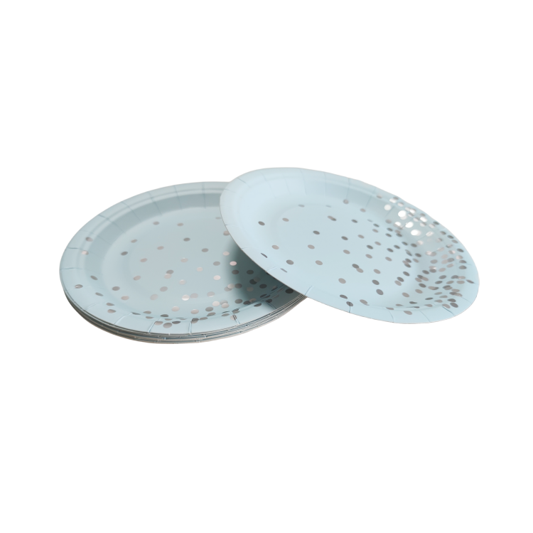 Hot Foil Stamped Paper Plates