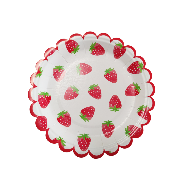 Custom Heart-Shaped Paper Plates for Weddings