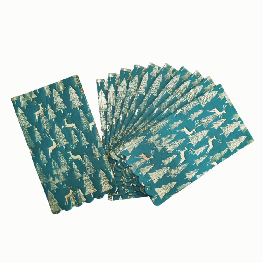 Custom Metallic Foil Napkins for Events