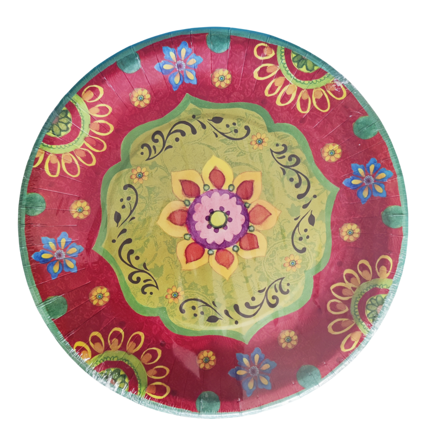 Holiday party paper plates