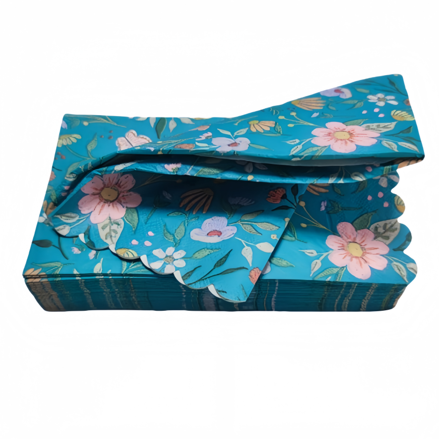 Elegant guest napkins for weddings and parties, personalized with names or dates